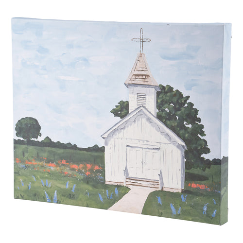 Round Top Church Canvas