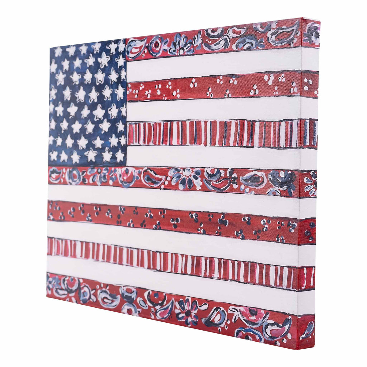 Patriotic Flag Large Canvas