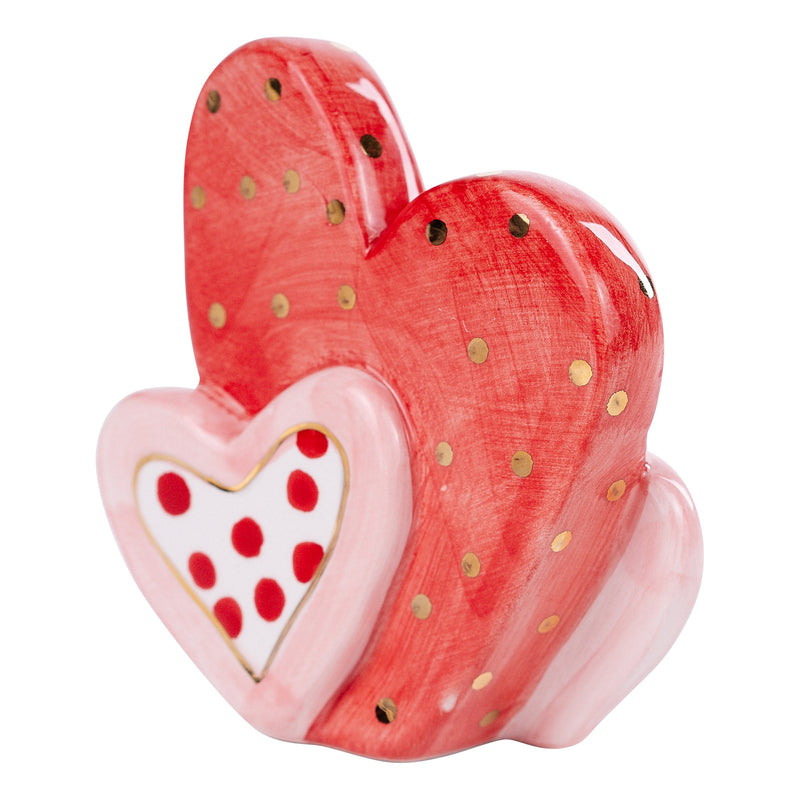 Red & White Heart Charcuterie Board Topper