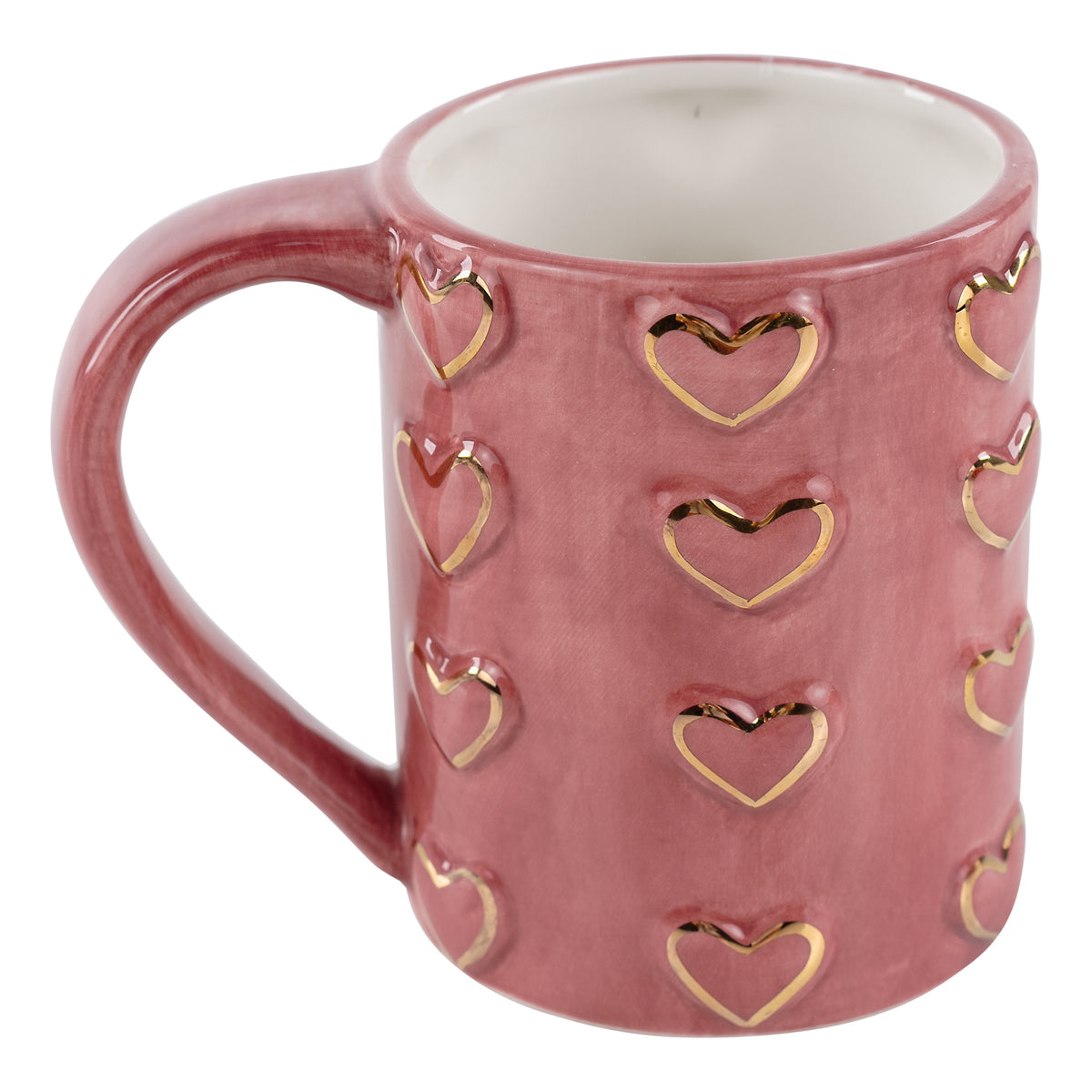 LOVE Red/Gold Heart Mug