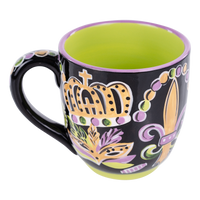 Crowns and Beads Mardi Gras Mug