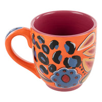 Orange & Pink Art Mug