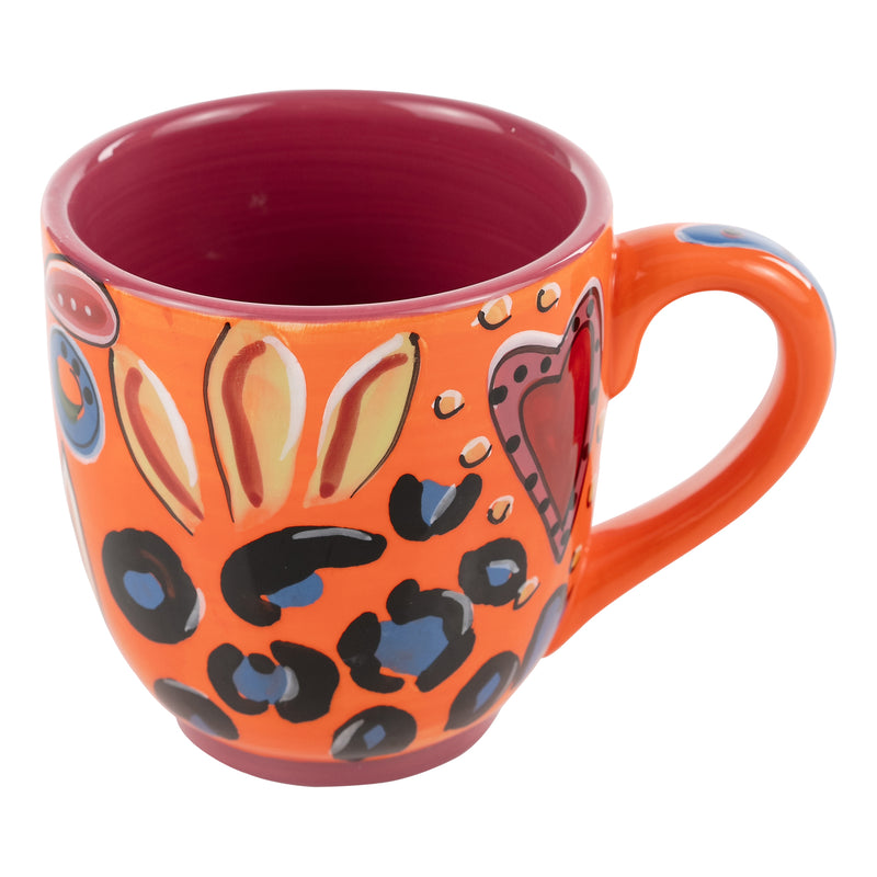 Orange & Pink Art Mug