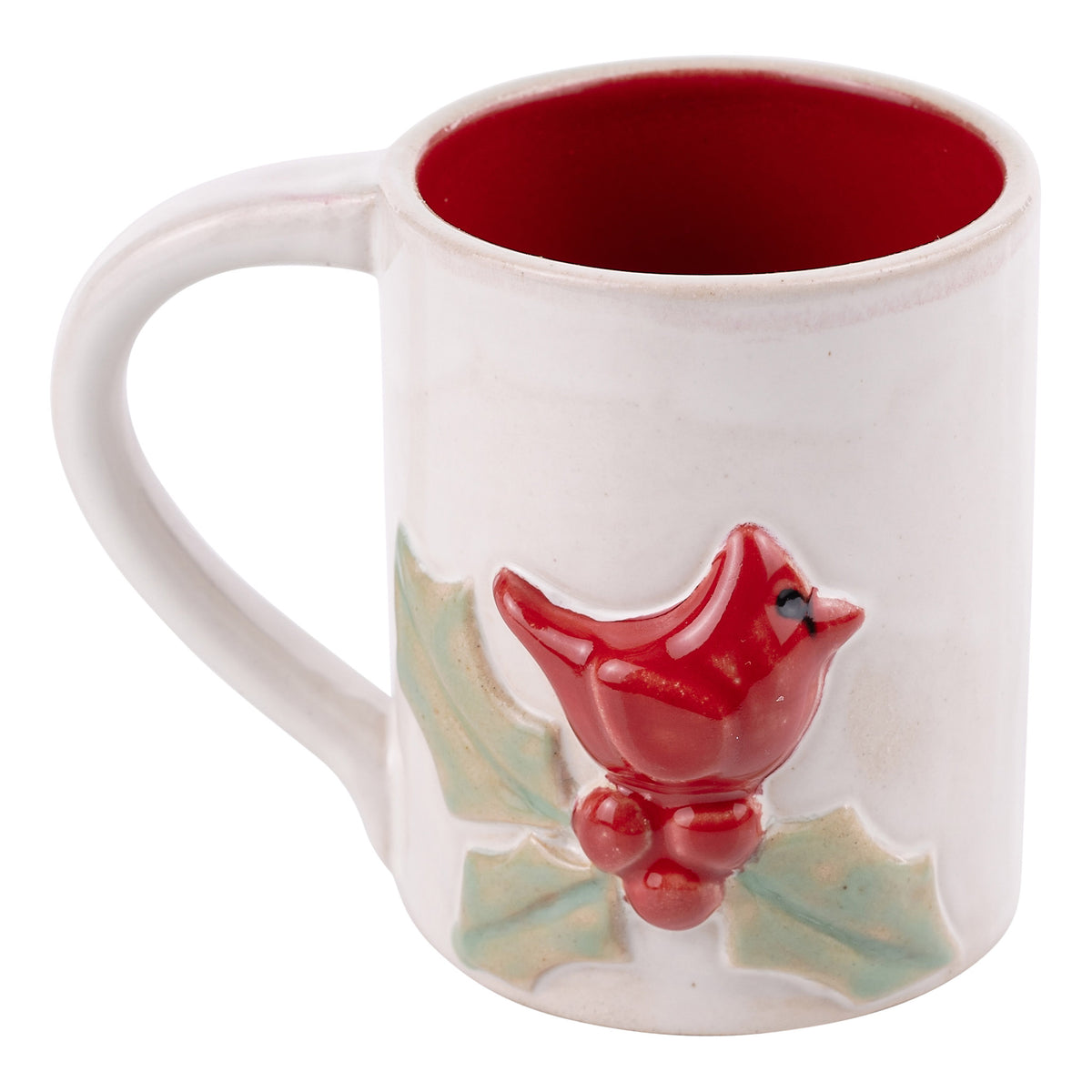 Cardinal Holly Mug