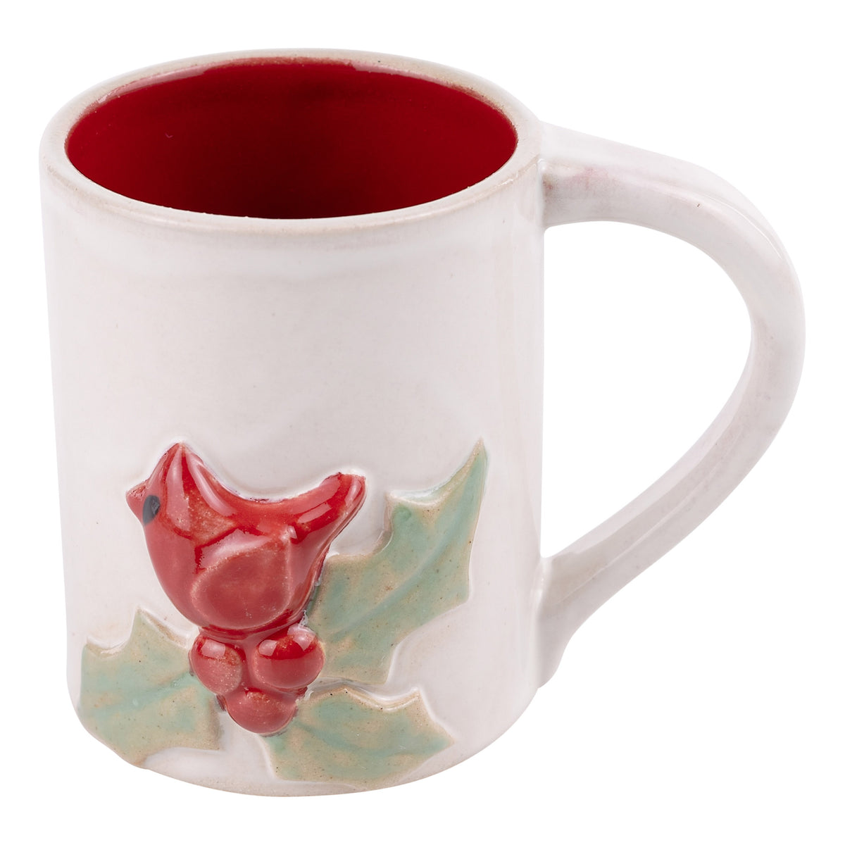 Cardinal Holly Mug