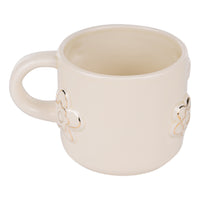 White/Cream Flower Mug