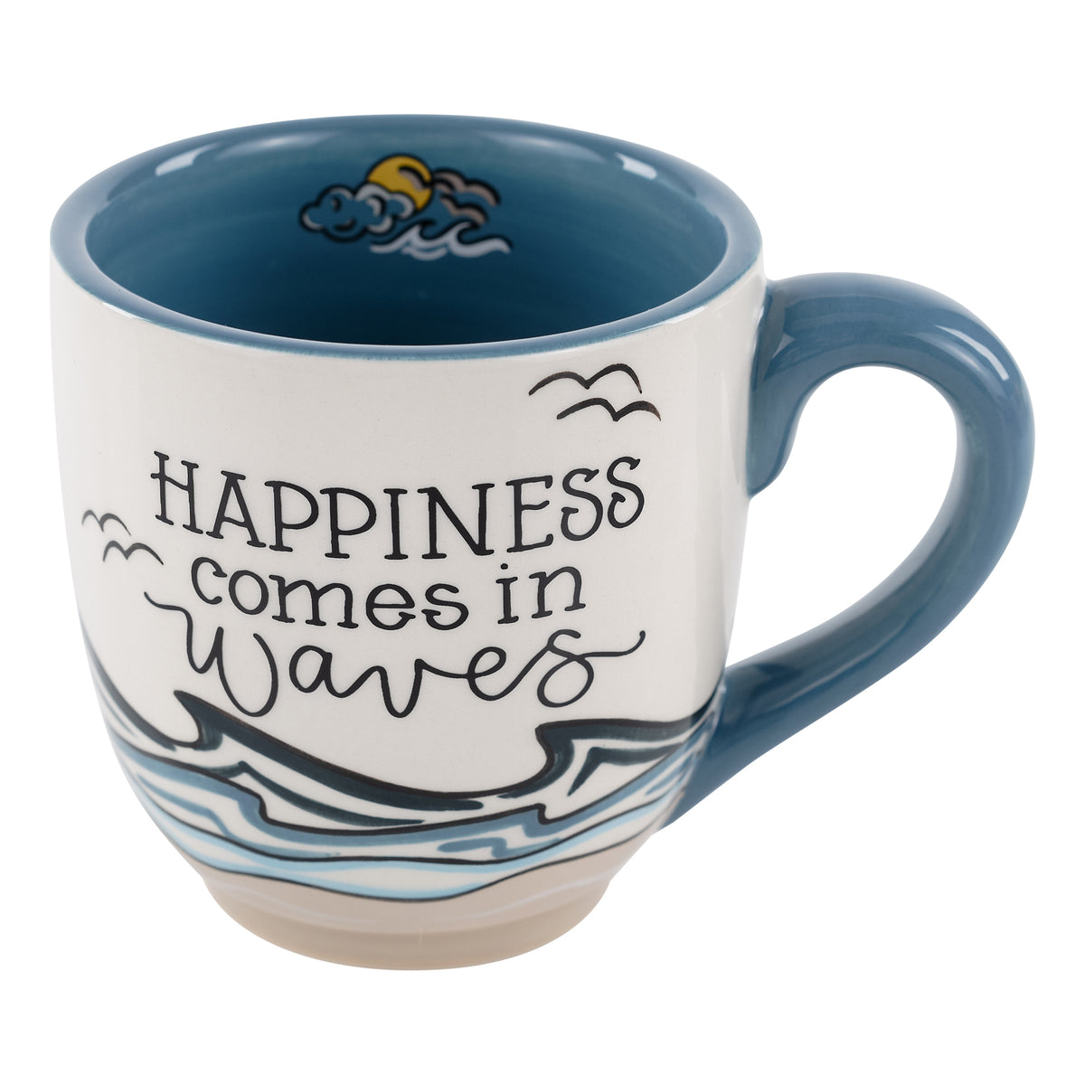 Happiness Comes in Waves Mug