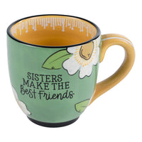 Sisters Best Friends Flower Mug