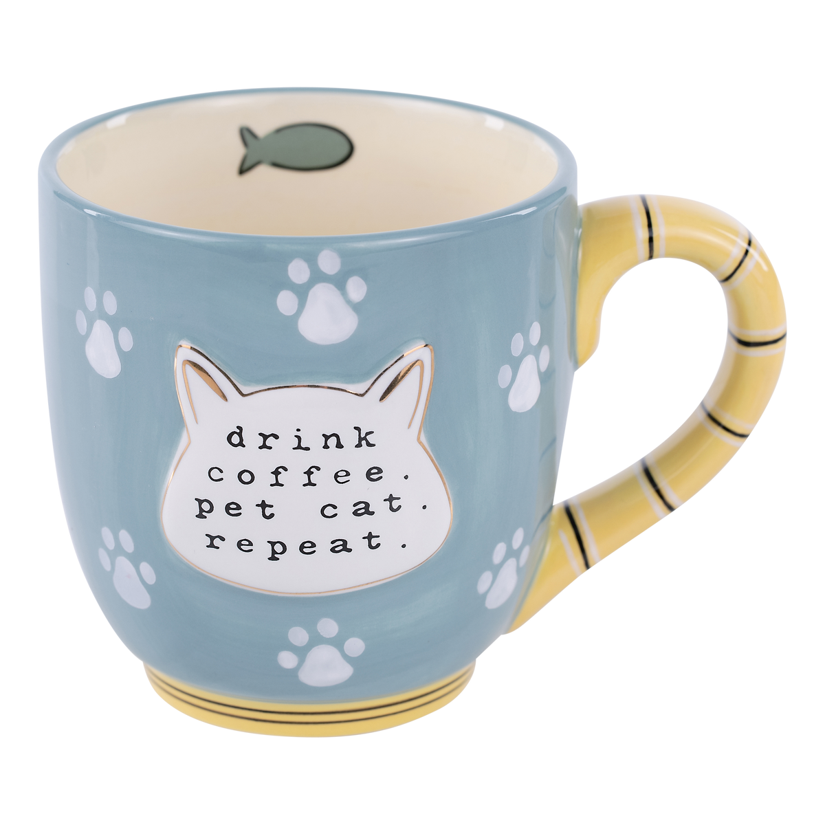 Drink Coffee Pet Cat Repeat Mug