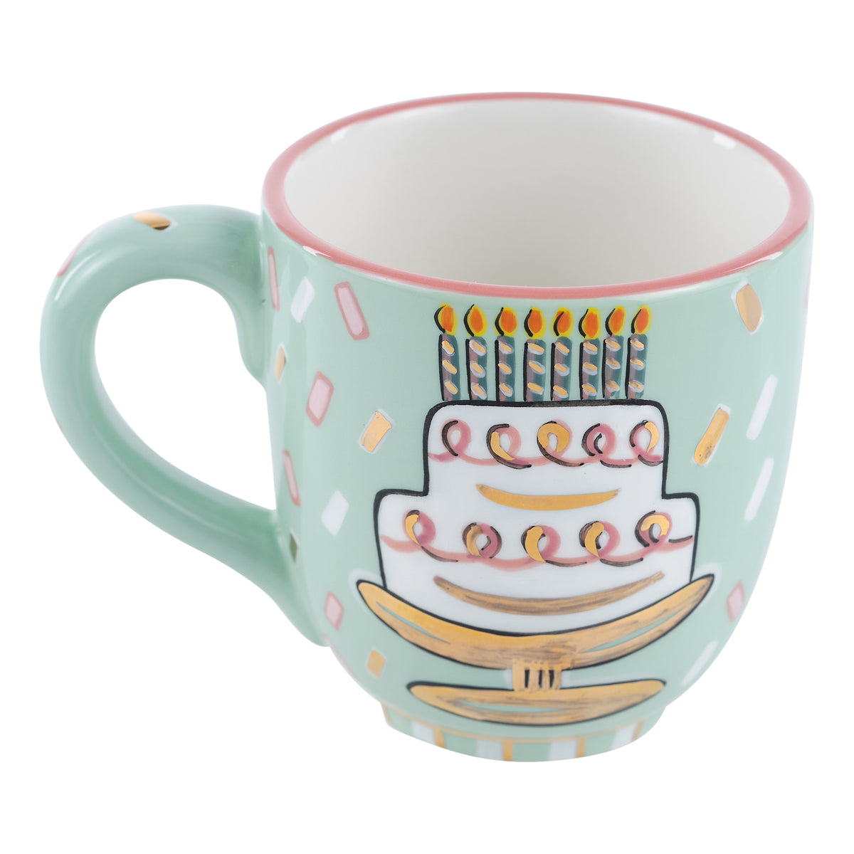 Candles and Confetti Cake Mug