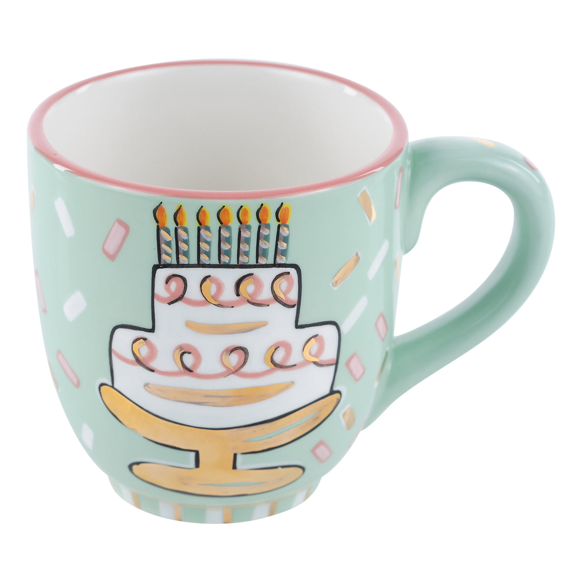 Candles and Confetti Cake Mug