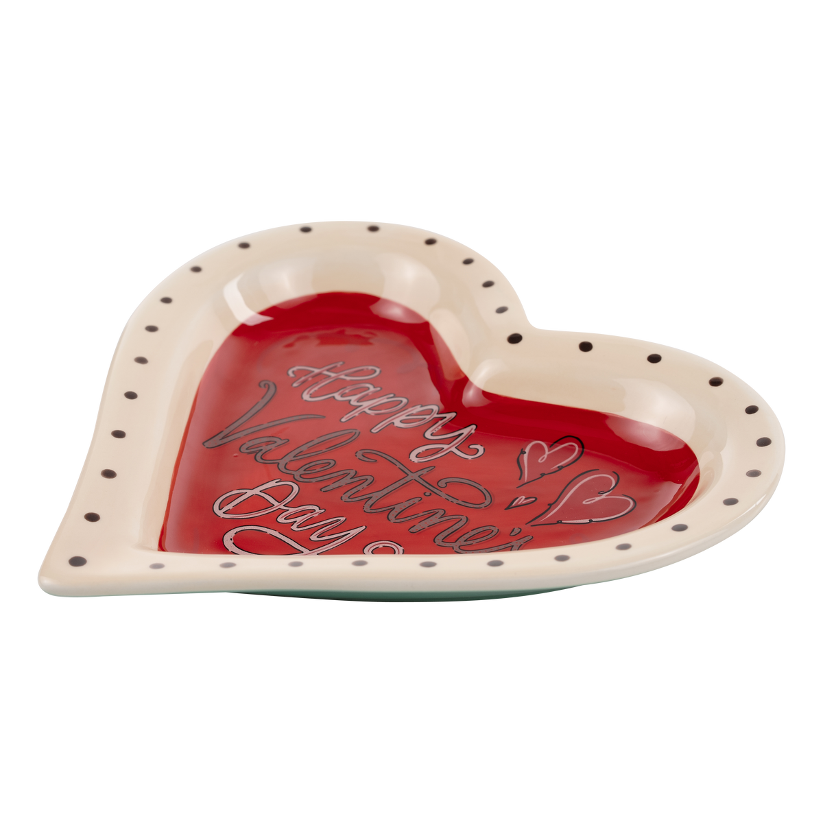 Vintage Valentine's Day Heart Trinket Tray