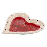 Vintage Valentine's Day Heart Trinket Tray