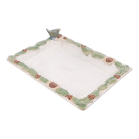 Blue Bird Rectangular Platter