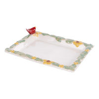 Red Bird Rectangular Platter