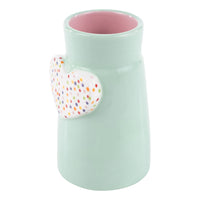 Polka Dot Heart Vase