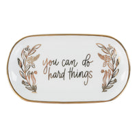 You Can Do Hard Things Trinket Tray