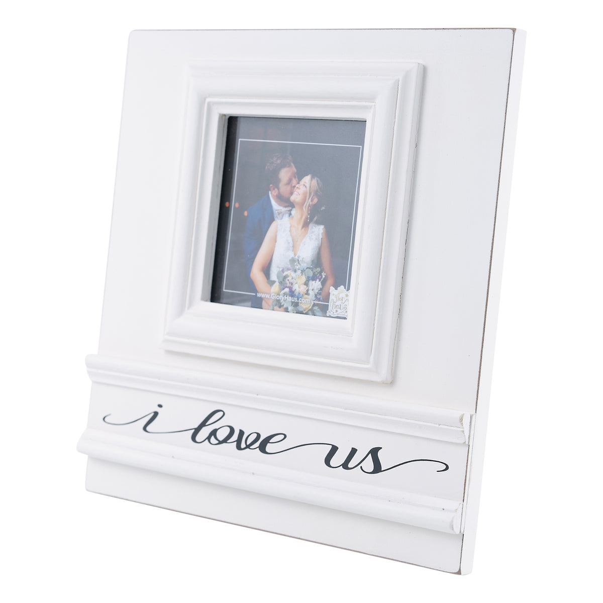 I Love Us White Frame