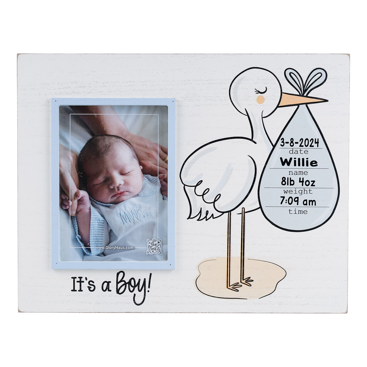 Stork It's A Boy Frame