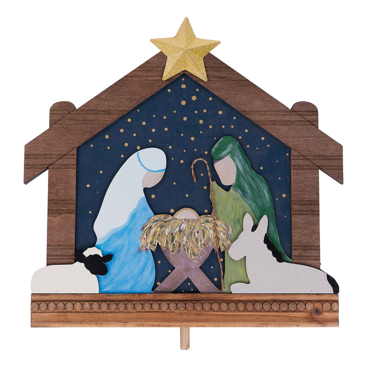 Nativity Stable Topper