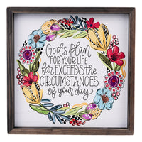 God's Plan for Your Life Framed Board