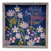 Praise God From Whom Blessings Flow Framed Board