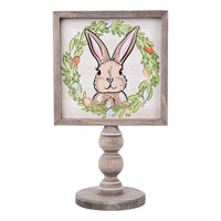 Egg Wreath Bunny Stand