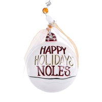 Happy Holidays Florida State Santa Ornament