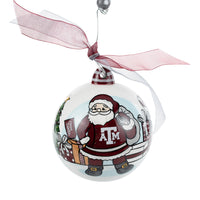 Merry Christmas Texas A & M Santa Ornament