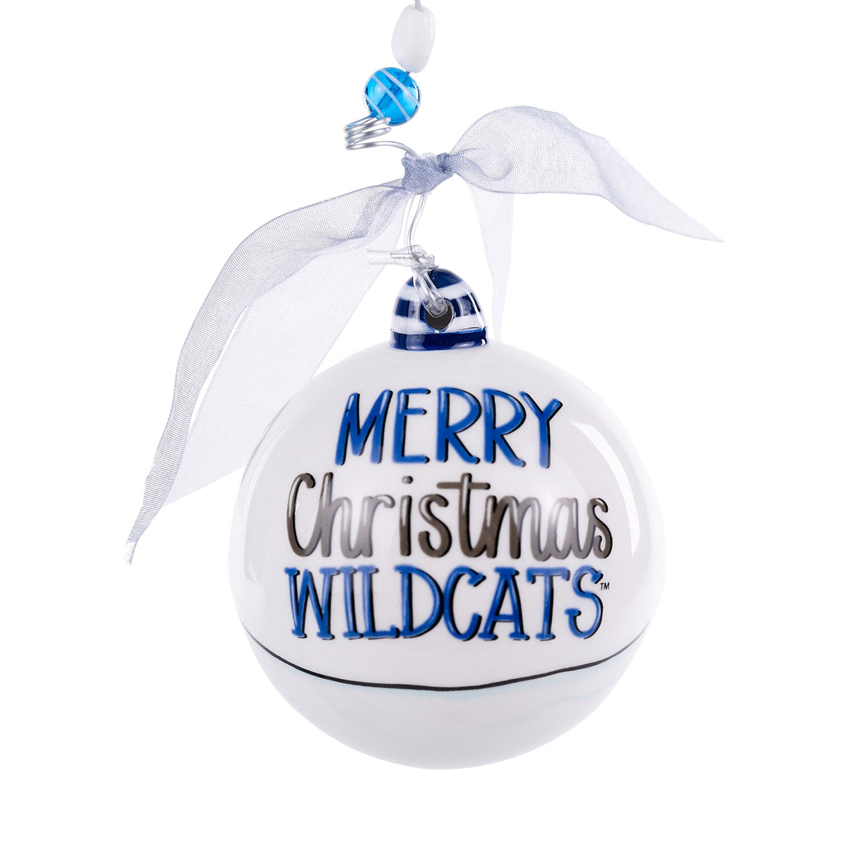 Merry Christmas Kentucky Santa Ornament