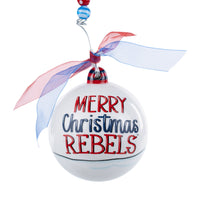 Merry Christmas Ole Miss Santa Ornament