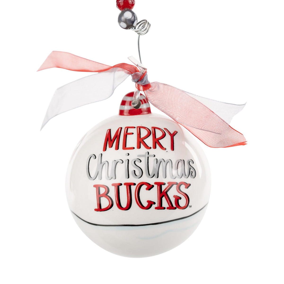 Merry Christmas Ohio State Santa Ornament