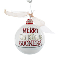 Merry Christmas Oklahoma Santa Ornament