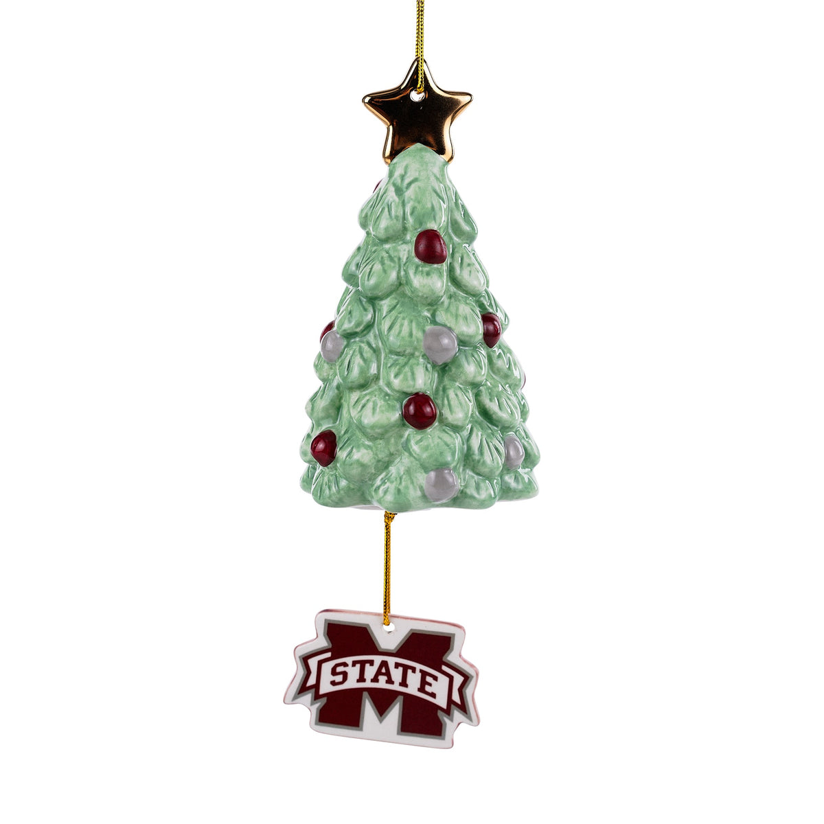 Mississippi State Logo Christmas Tree Ornament