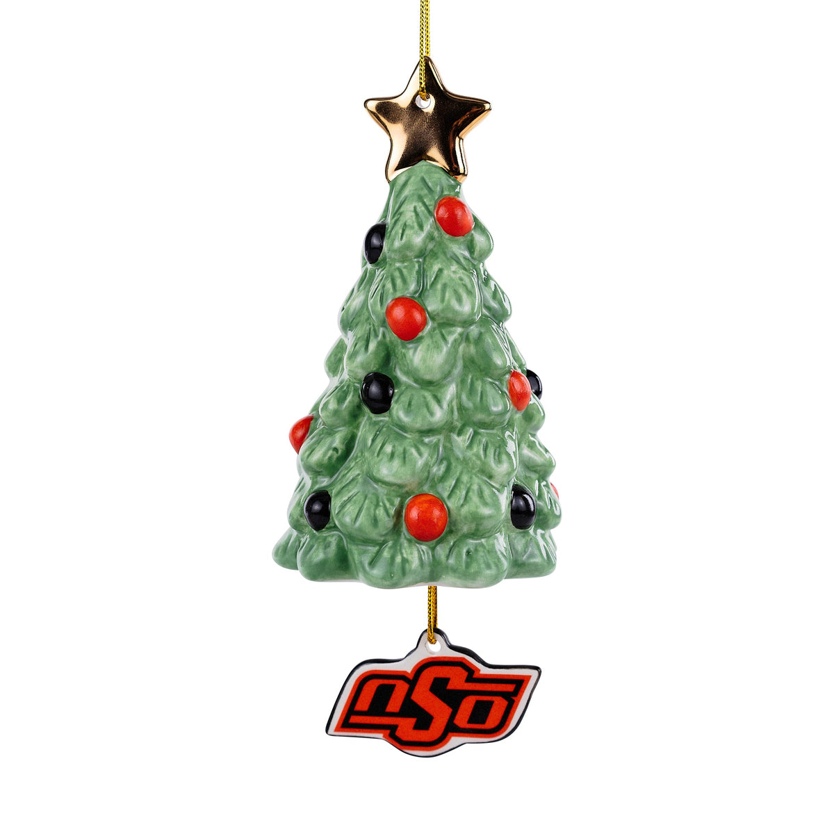 Oklahoma State Logo Christmas Tree Ornament