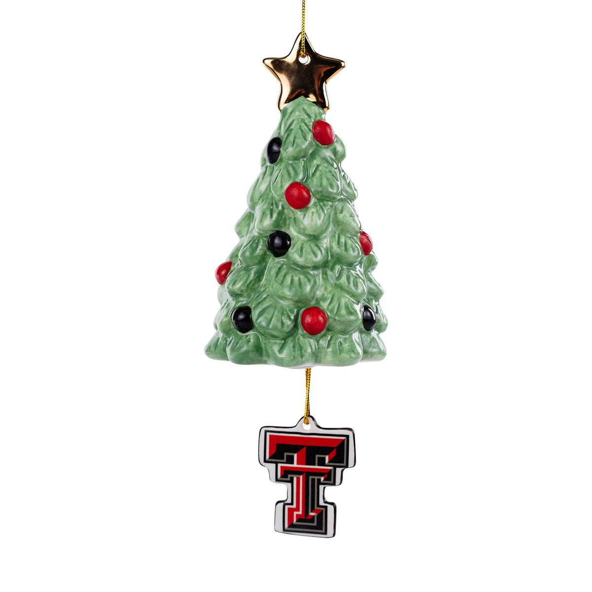 Texas Tech Logo Christmas Tree Ornament