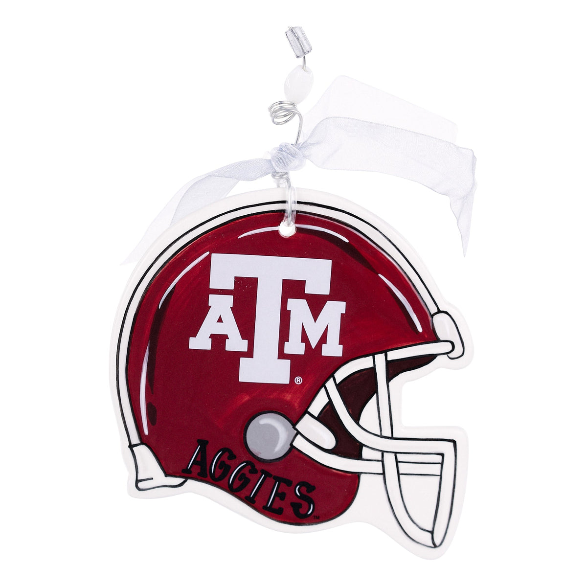 Texas A&M Helmet Flat Ornament