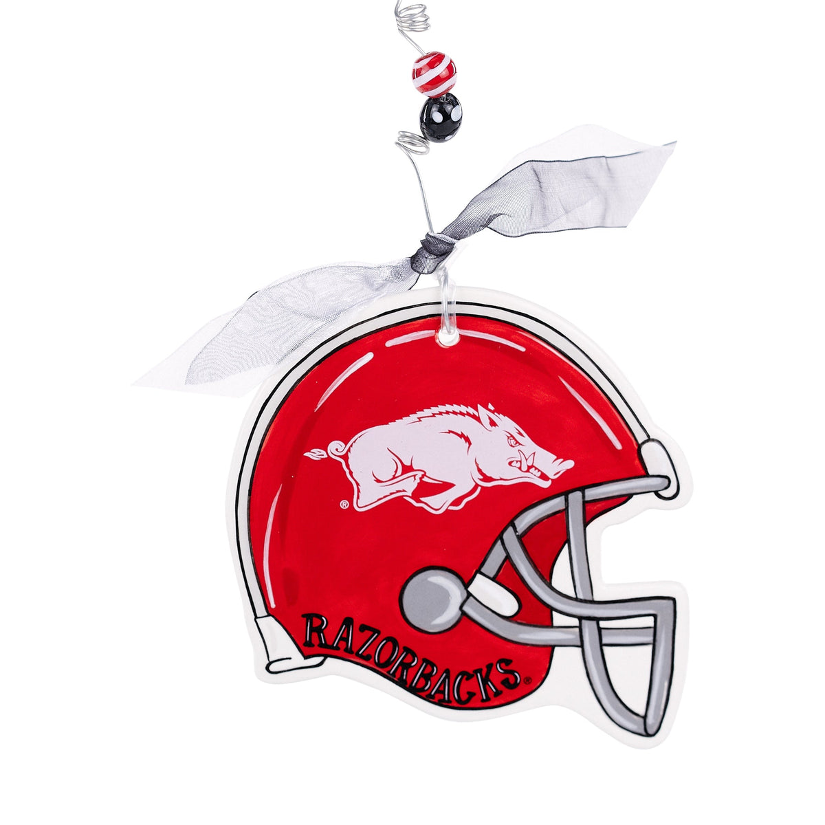 Arkansas Helmet Flat Ornament