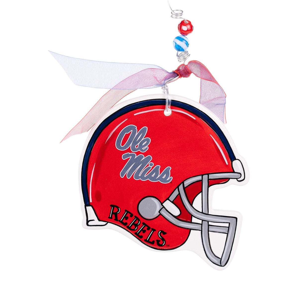 Ole Miss Helmet Flat Ornament