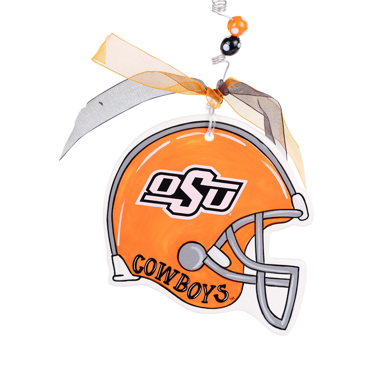 Oklahoma State Helmet Flat Ornament