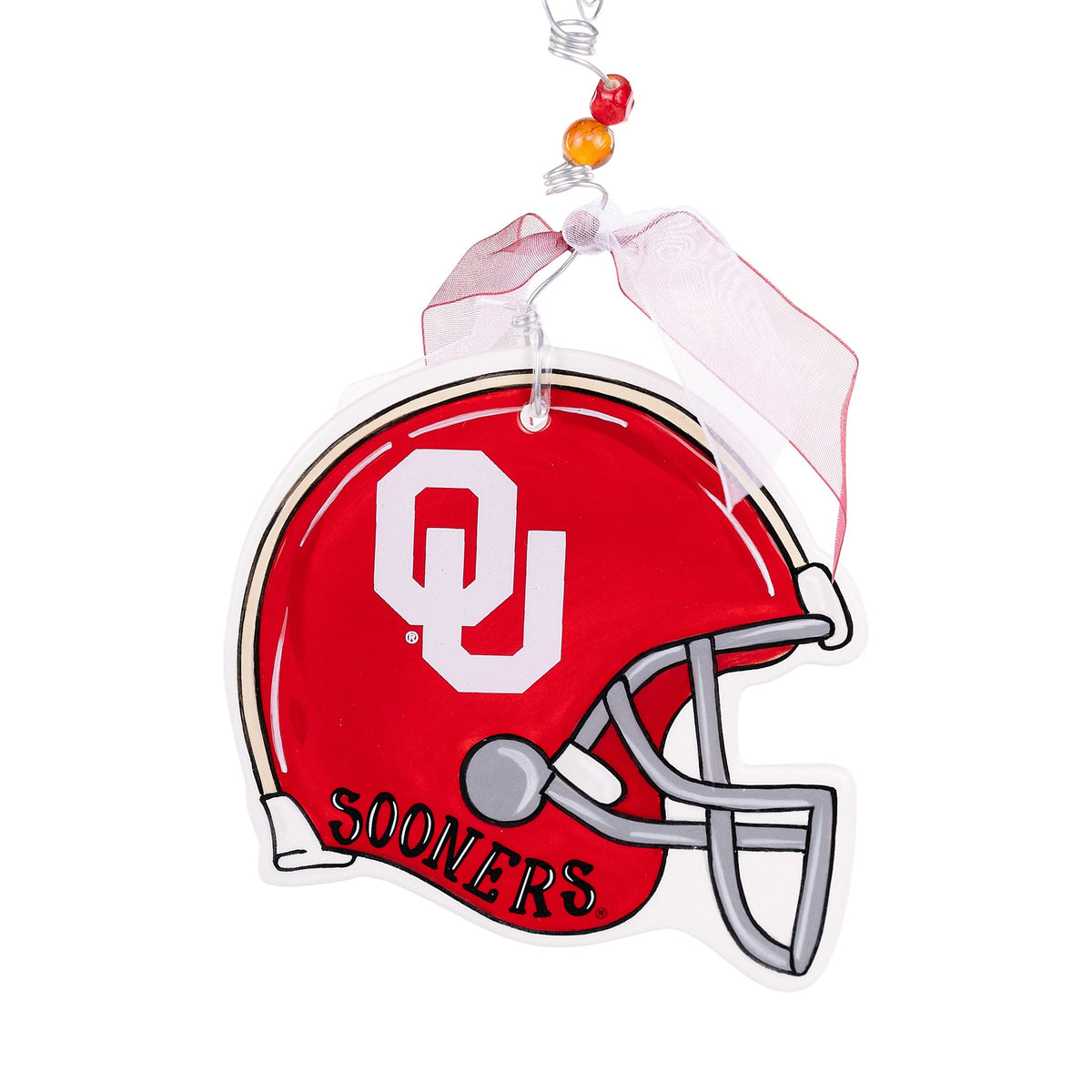 Oklahoma Helmet Flat Ornament