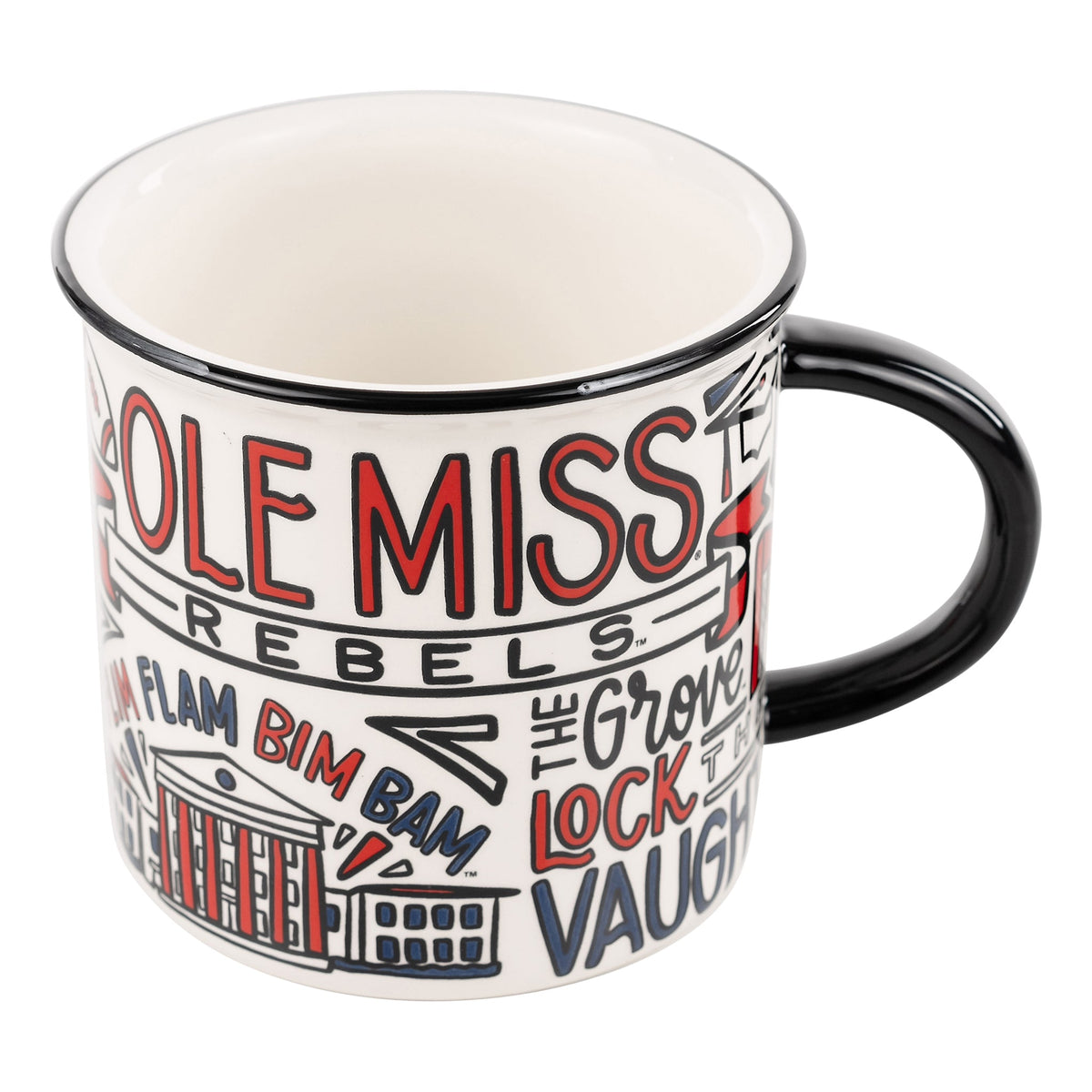 Ole Miss Collage Campfire Mug