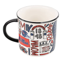 Ole Miss Collage Campfire Mug