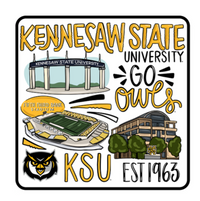 Kennesaw State Collage Trinket Tray