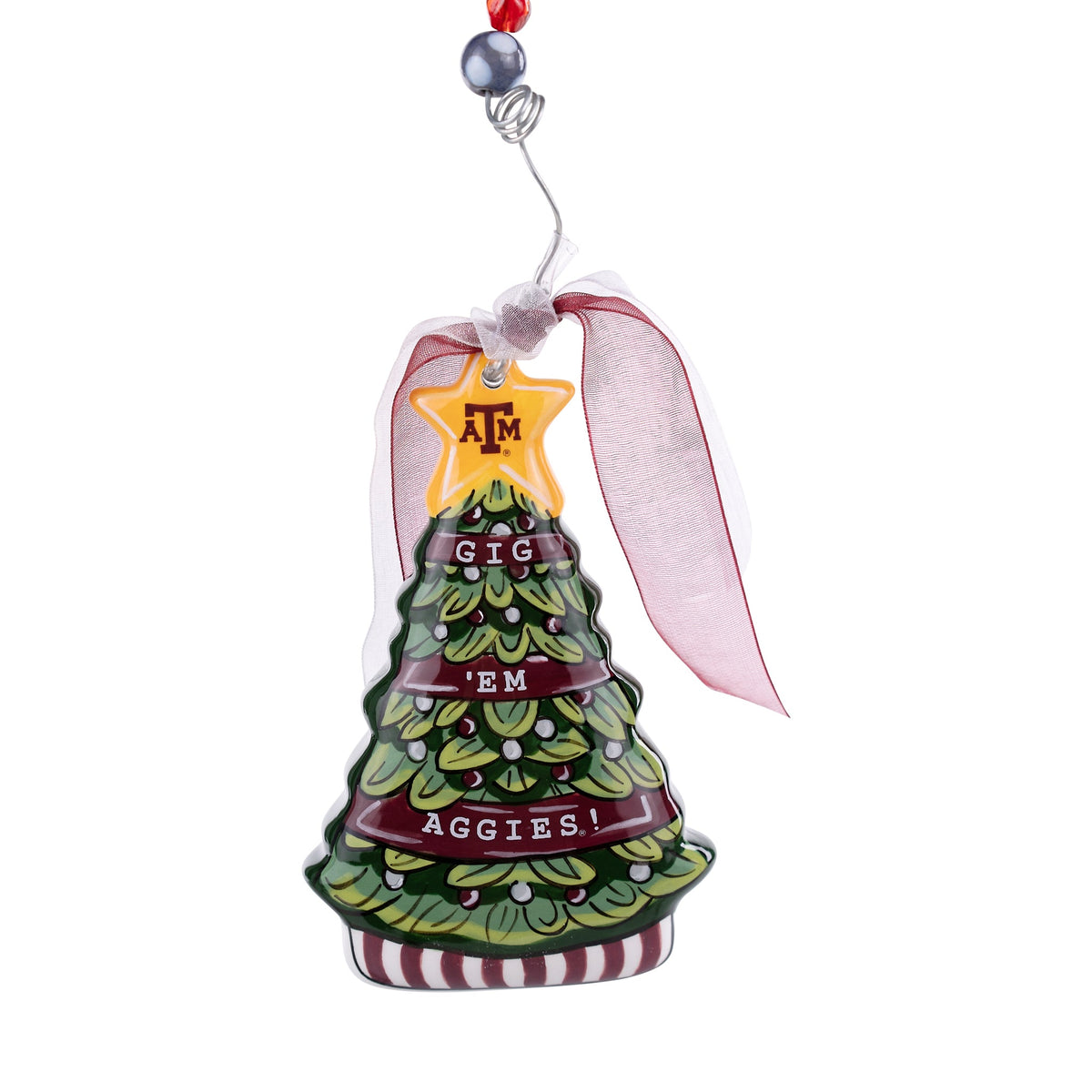 Texas A&M Tree Puff Ornament