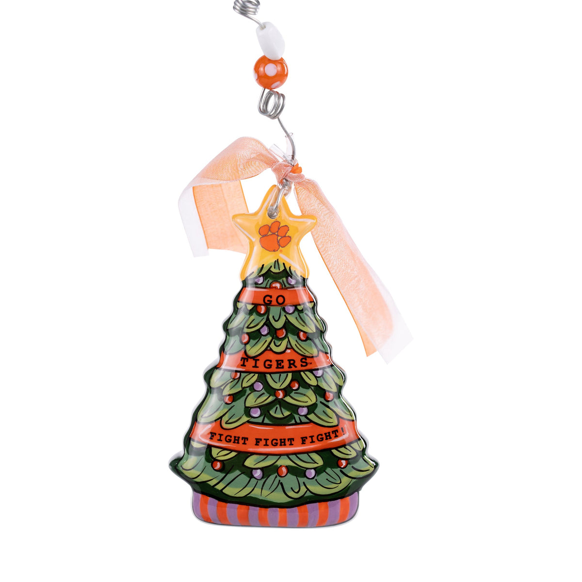 Clemson Tree Puff Ornament