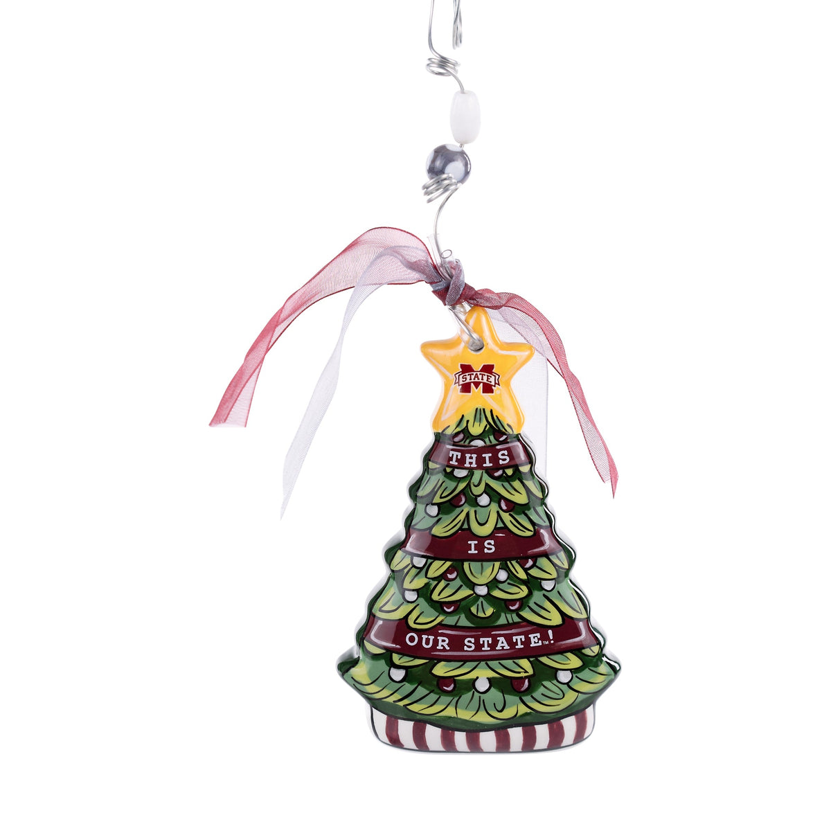 Mississippi State Tree Puff Ornament