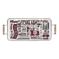 Texas A&M Collage Enamel Tray