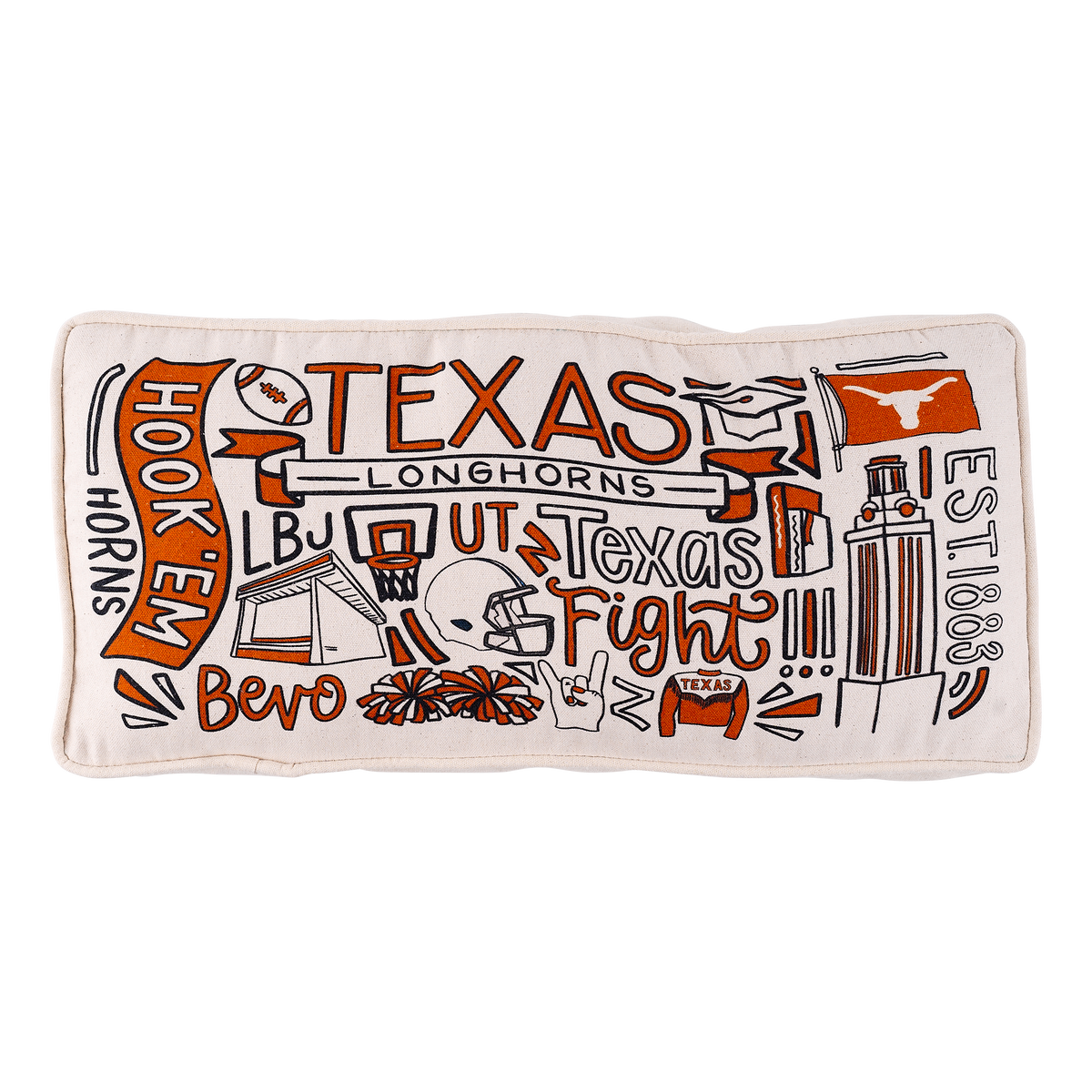 Texas Collage Pillow