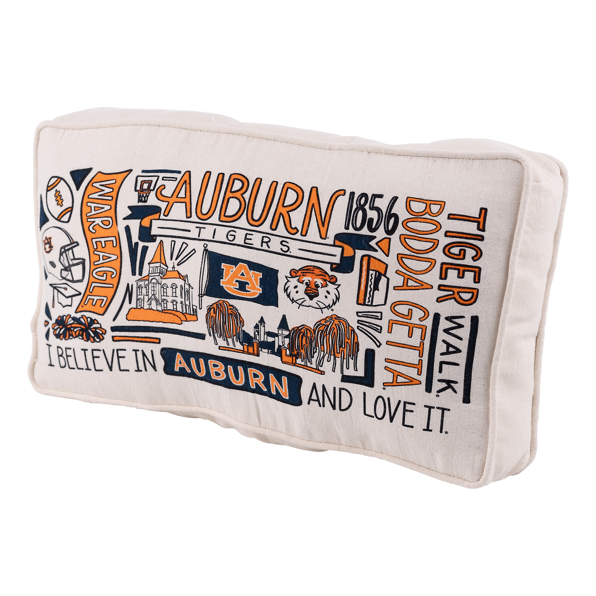 Auburn Collage Pillow